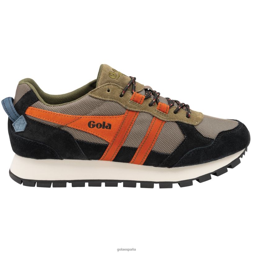 calzado V4PZL231 hombres Gola zapatillas clásicas de altitud caqui/negro/naranja malhumorado