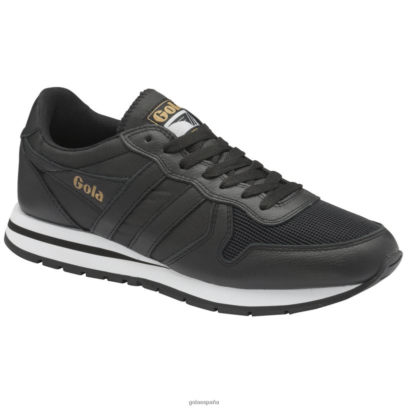 calzado V4PZL27 hombres Gola zapatillas clásicas daytona de piel negro