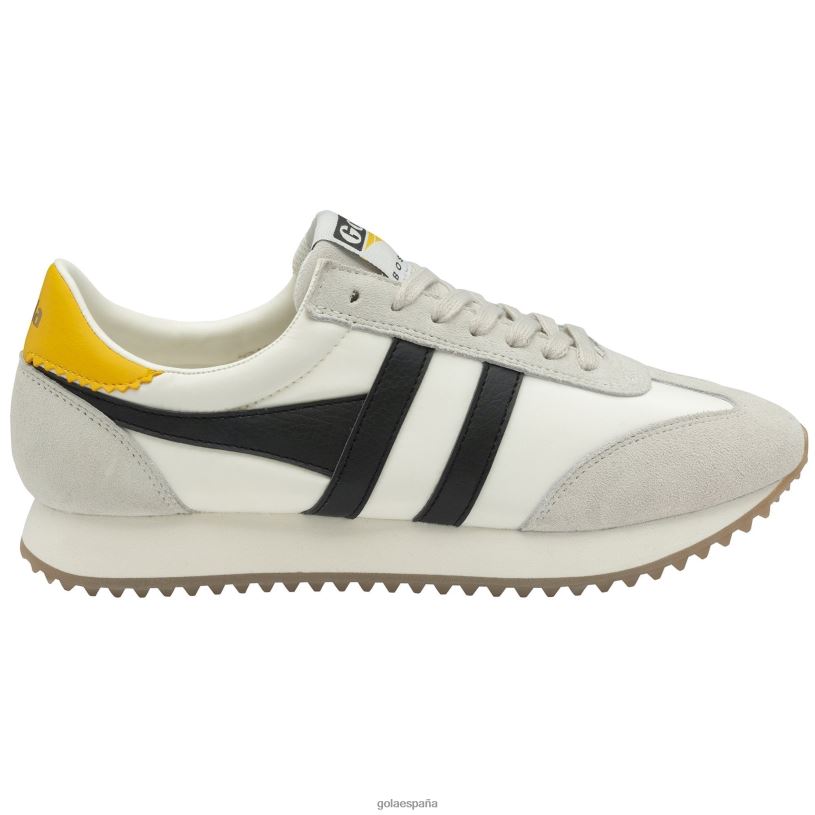 calzado V4PZL29 hombres Gola zapatillas clásicas boston '78 blanco roto/negro/sol
