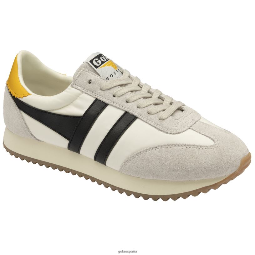 calzado V4PZL29 hombres Gola zapatillas clásicas boston '78 blanco roto/negro/sol