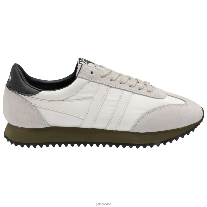 calzado V4PZL30 hombres Gola zapatillas clásicas boston '78 blanco hueso/caqui/negro