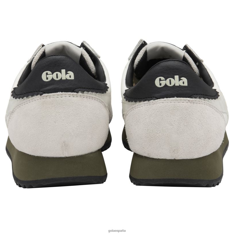 calzado V4PZL30 hombres Gola zapatillas clásicas boston '78 blanco hueso/caqui/negro