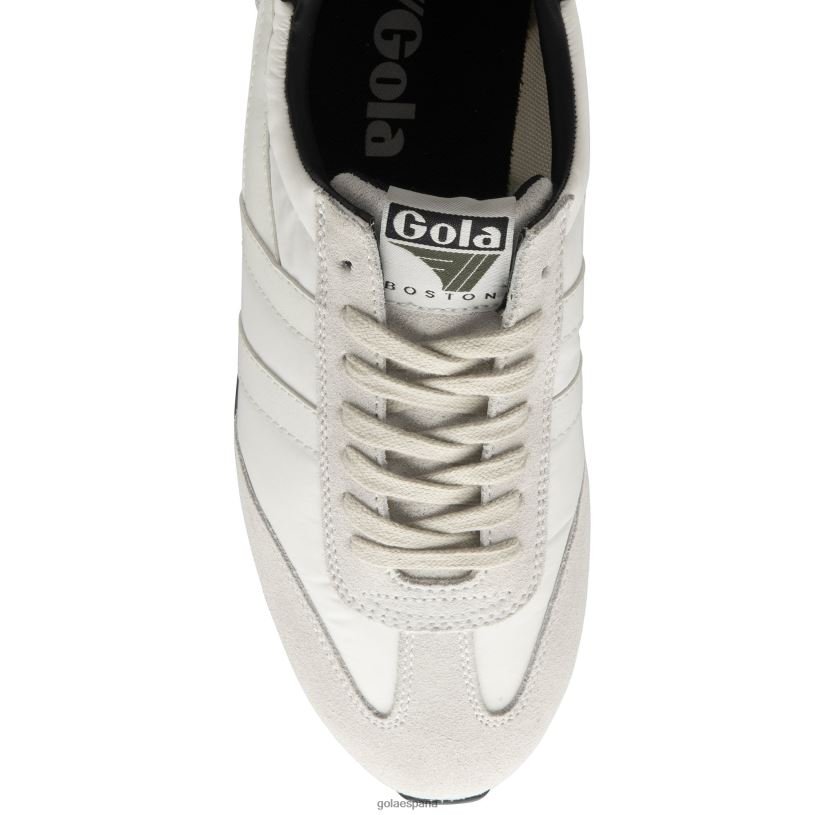 calzado V4PZL30 hombres Gola zapatillas clásicas boston '78 blanco hueso/caqui/negro