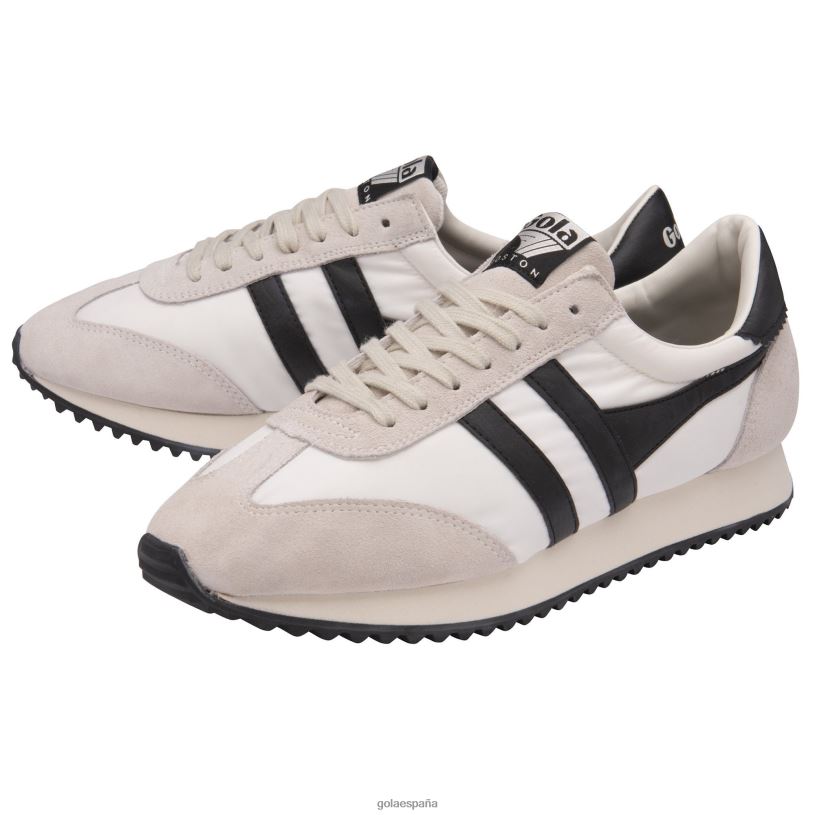 calzado V4PZL34 hombres Gola zapatillas clásicas boston '78 blanco hueso/negro