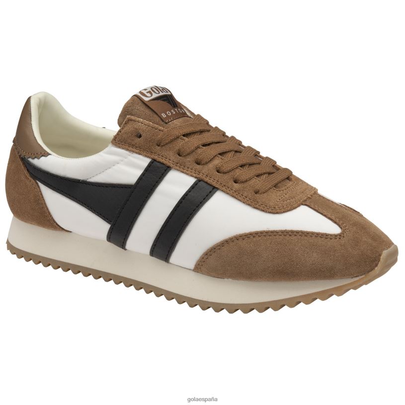 calzado V4PZL35 hombres Gola zapatillas clásicas boston '78 tabaco/blanco roto/negro