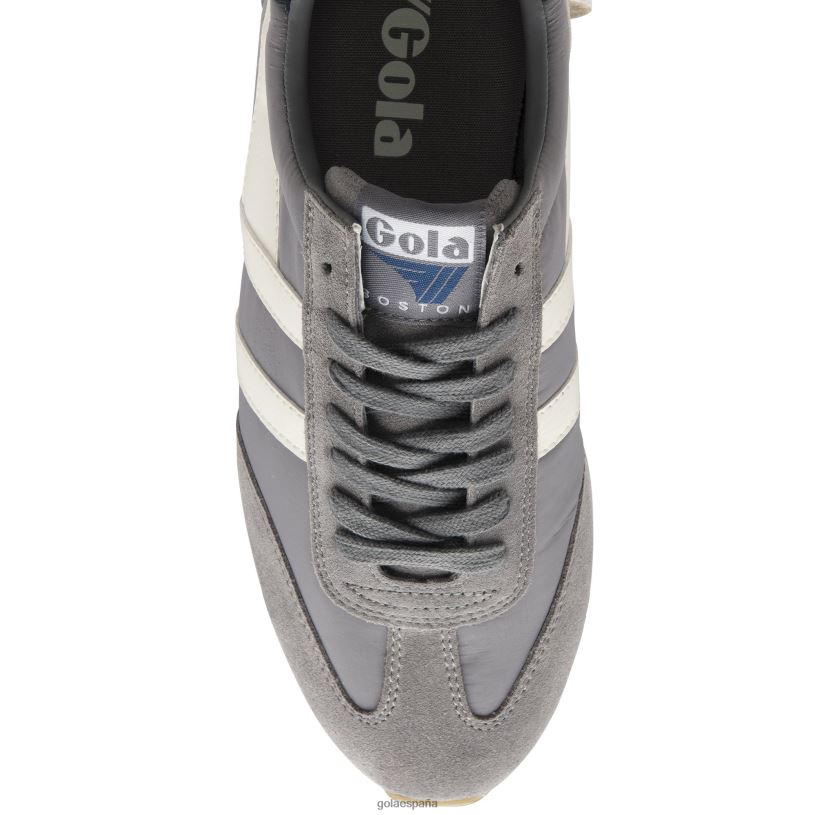 calzado V4PZL37 hombres Gola zapatillas clásicas boston '78 ceniza/blanco roto/azul marino