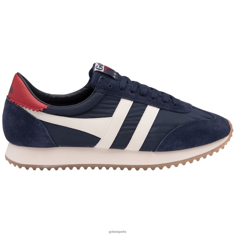 calzado V4PZL38 hombres Gola zapatillas clásicas boston '78 azul marino/blanco hueso/rojo oscuro
