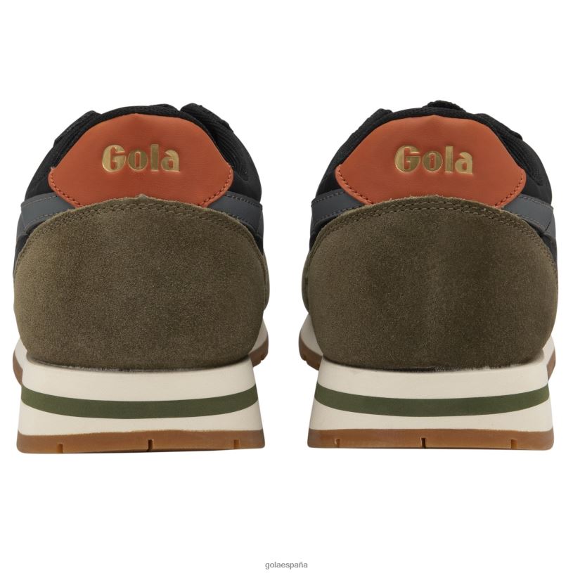 calzado V4PZL43 hombres Gola tenis clásicos daytona chute negro/caqui/sombra