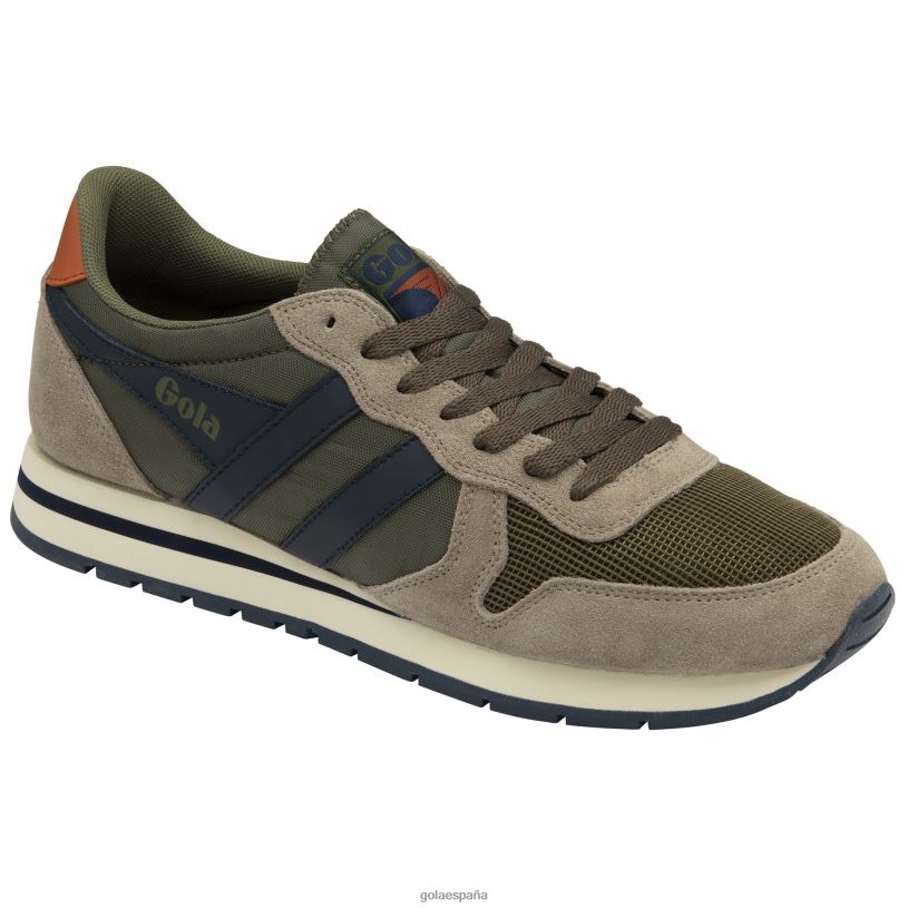 calzado V4PZL46 hombres Gola zapatillas clásicas daytona 2 caqui/rinoceronte/azul marino