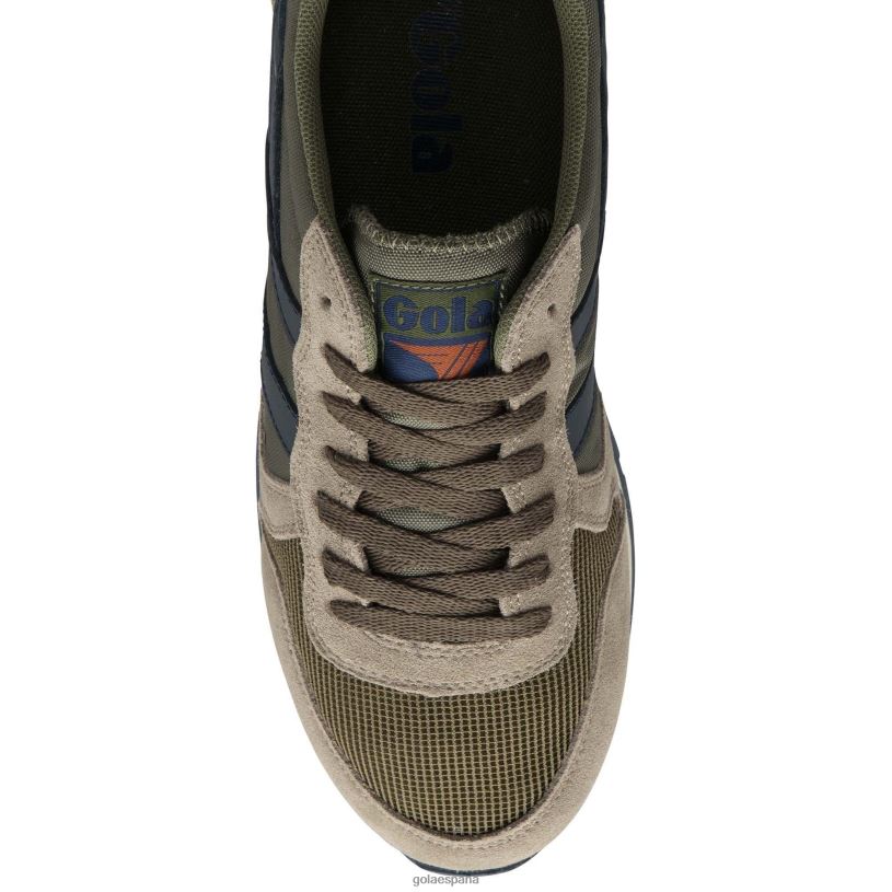 calzado V4PZL46 hombres Gola zapatillas clásicas daytona 2 caqui/rinoceronte/azul marino