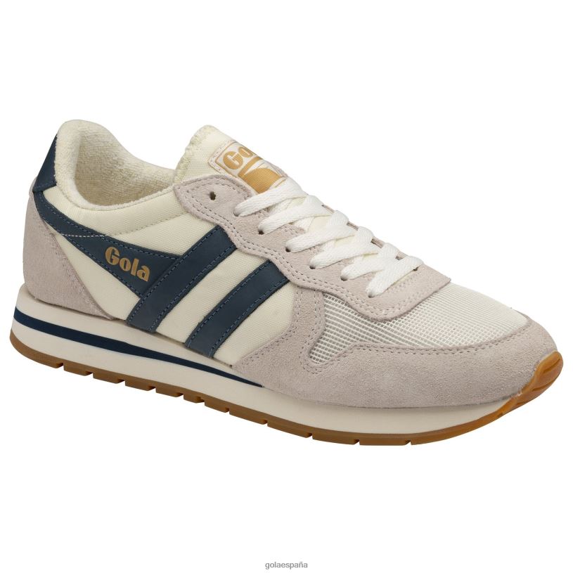 calzado V4PZL49 hombres Gola zapatillas clásicas daytona 2 blanco roto/azul vintage/chicle
