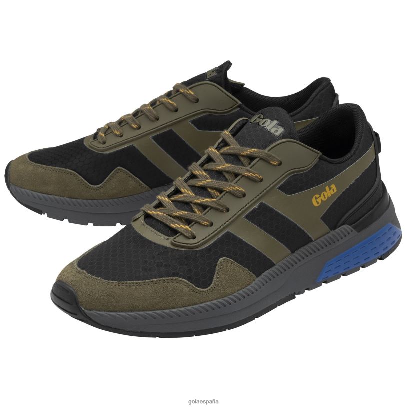 calzado V4PZL103 hombres Gola tenis atómicos de alto rendimiento negro/caqui/sol