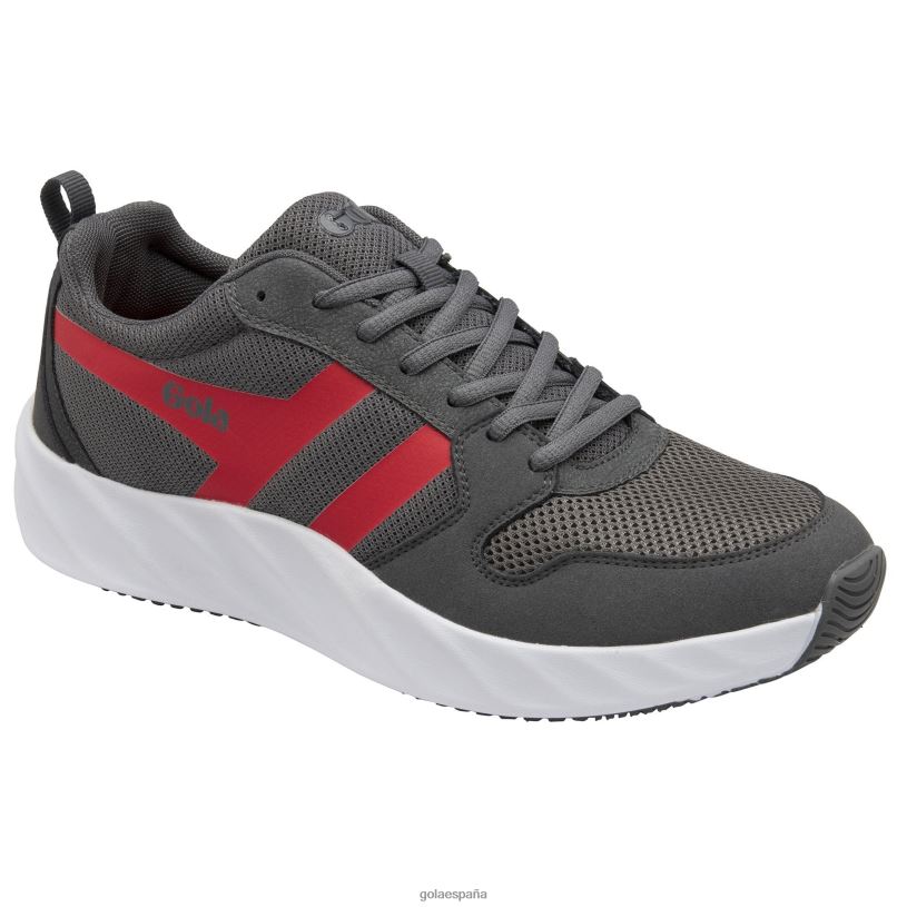 calzado V4PZL107 hombres Gola tenis lansen de alto rendimiento carbón/rojo intenso