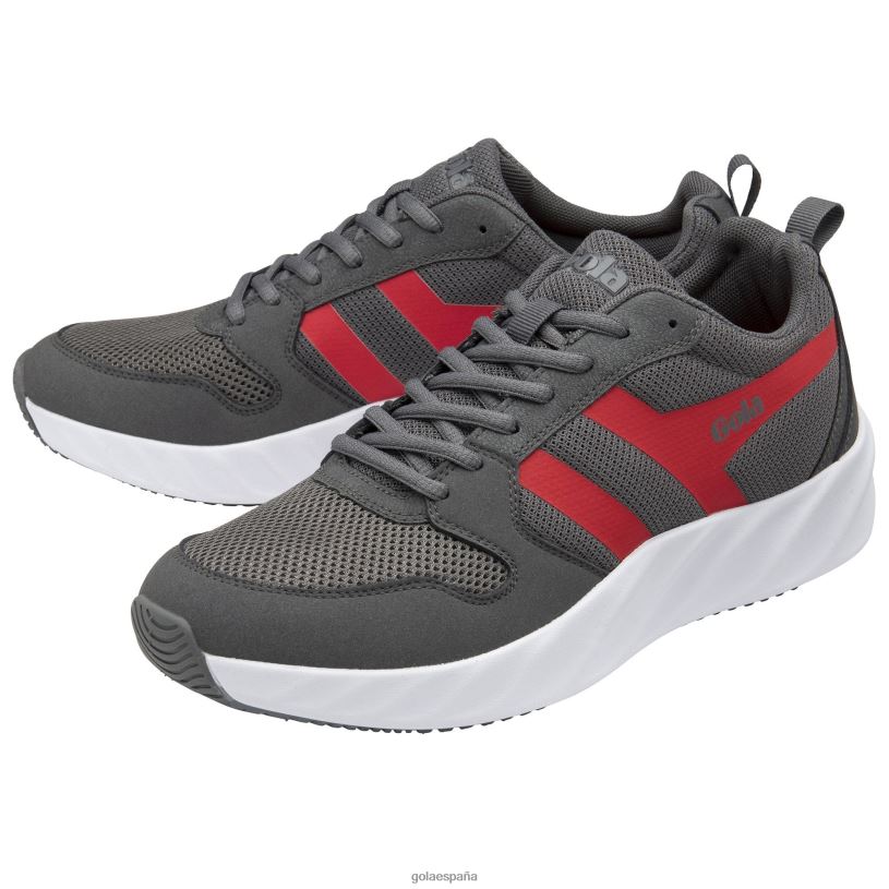 calzado V4PZL107 hombres Gola tenis lansen de alto rendimiento carbón/rojo intenso