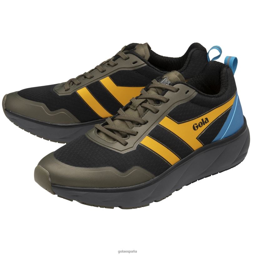 calzado V4PZL113 hombres Gola zapatillas deportivas Typhoon negro/caqui/sol/azul proceso