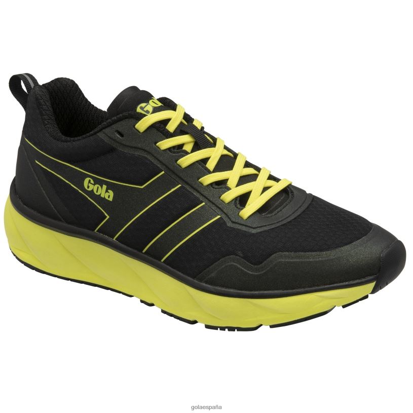 calzado V4PZL114 hombres Gola zapatillas deportivas Typhoon negro/voltio