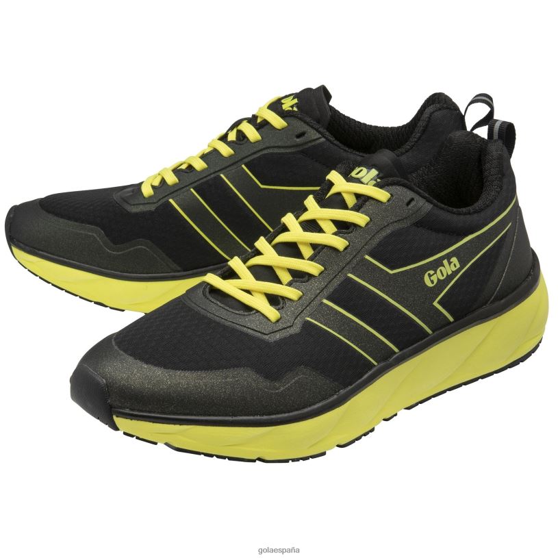 calzado V4PZL114 hombres Gola zapatillas deportivas Typhoon negro/voltio