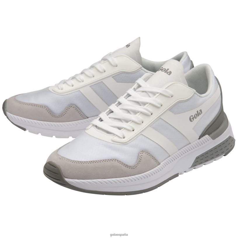 calzado V4PZL118 hombres Gola tenis atómicos de alto rendimiento gris blanco