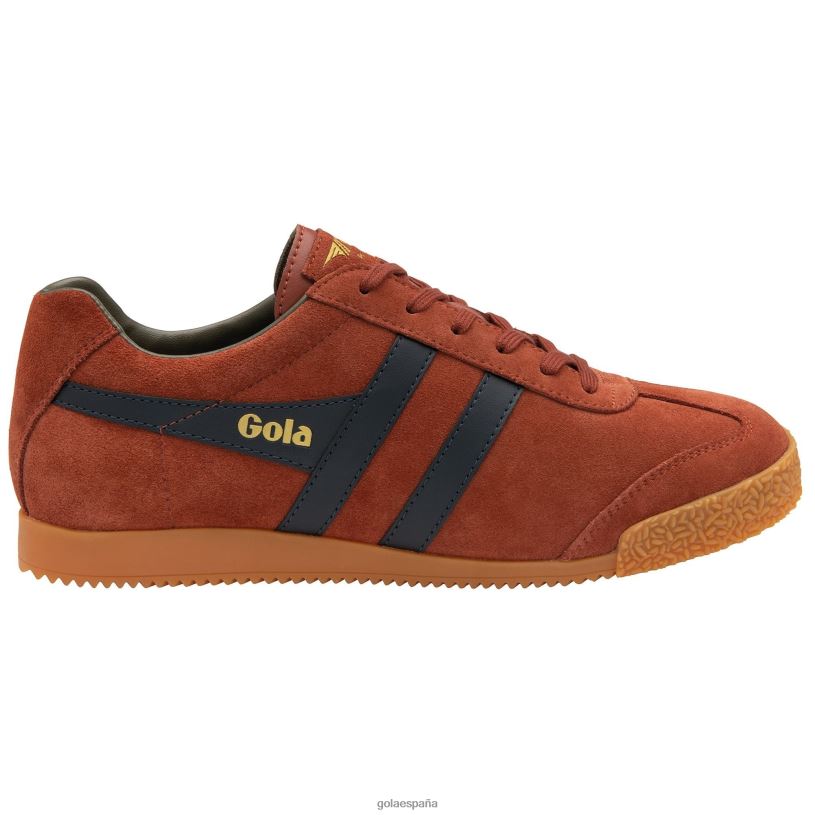 calzado V4PZL132 hombres Gola zapatillas clásicas harrier de ante 5 óxido/azul marino/caqui