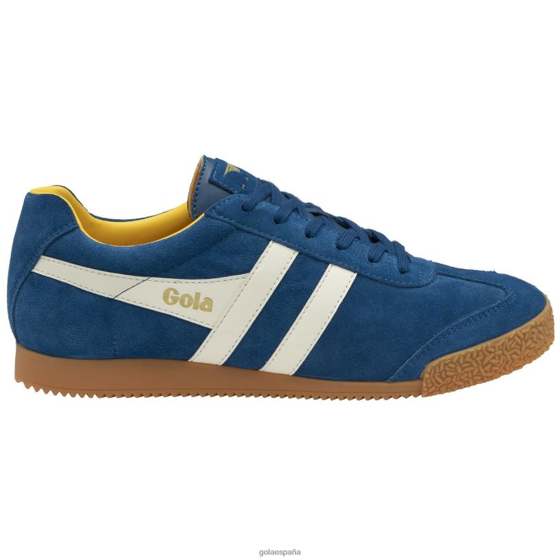 calzado V4PZL159 hombres Gola zapatillas clásicas harrier de ante 5 azul marino/blanco roto/sol