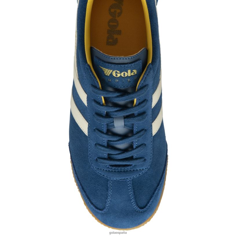 calzado V4PZL159 hombres Gola zapatillas clásicas harrier de ante 5 azul marino/blanco roto/sol