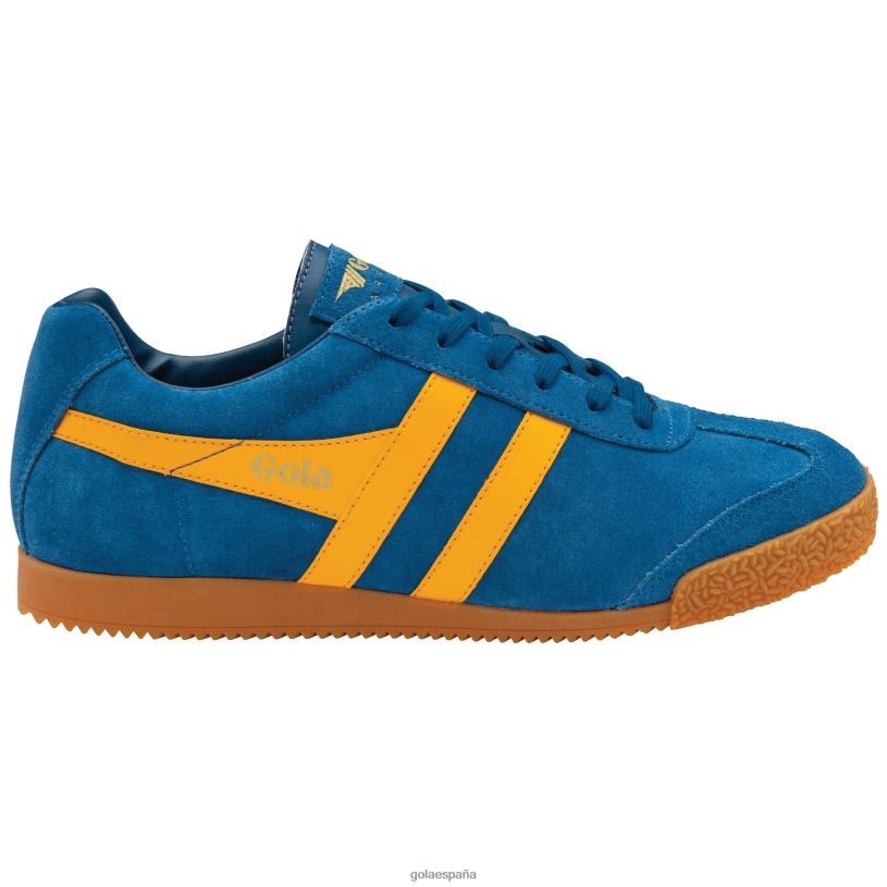 calzado V4PZL174 hombres Gola zapatillas clásicas harrier de ante 6 azul marino/sol