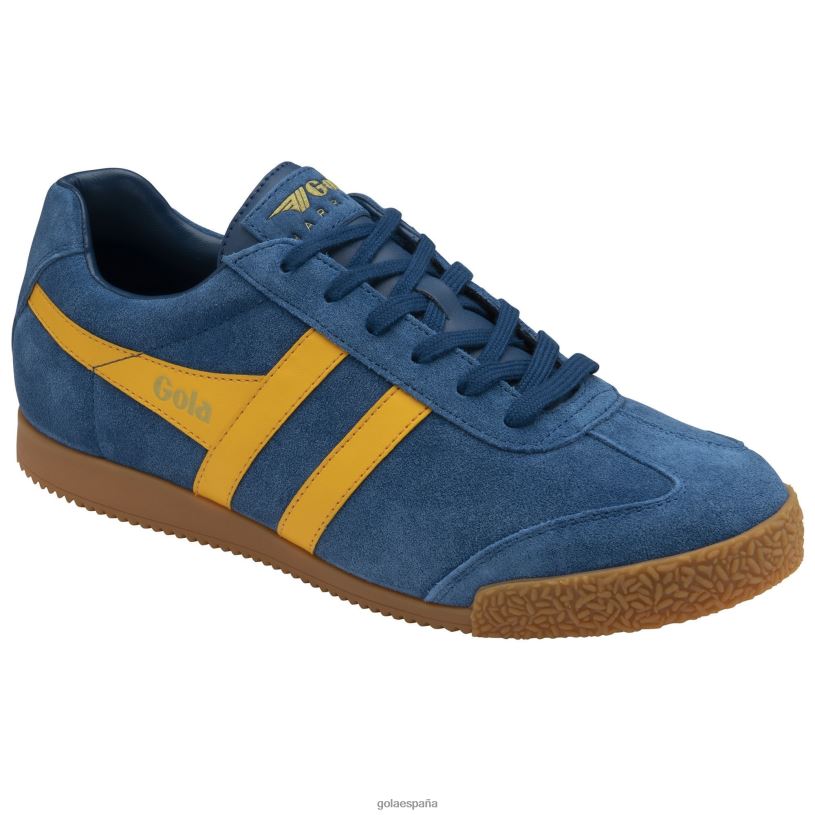 calzado V4PZL174 hombres Gola zapatillas clásicas harrier de ante 6 azul marino/sol