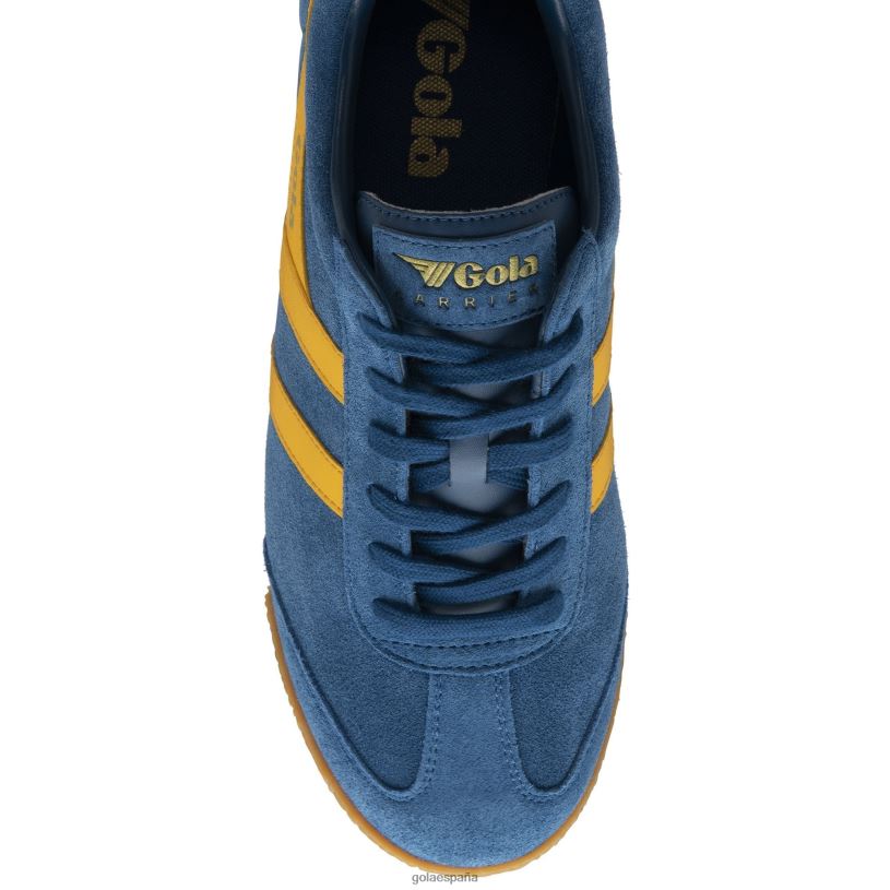 calzado V4PZL174 hombres Gola zapatillas clásicas harrier de ante 6 azul marino/sol