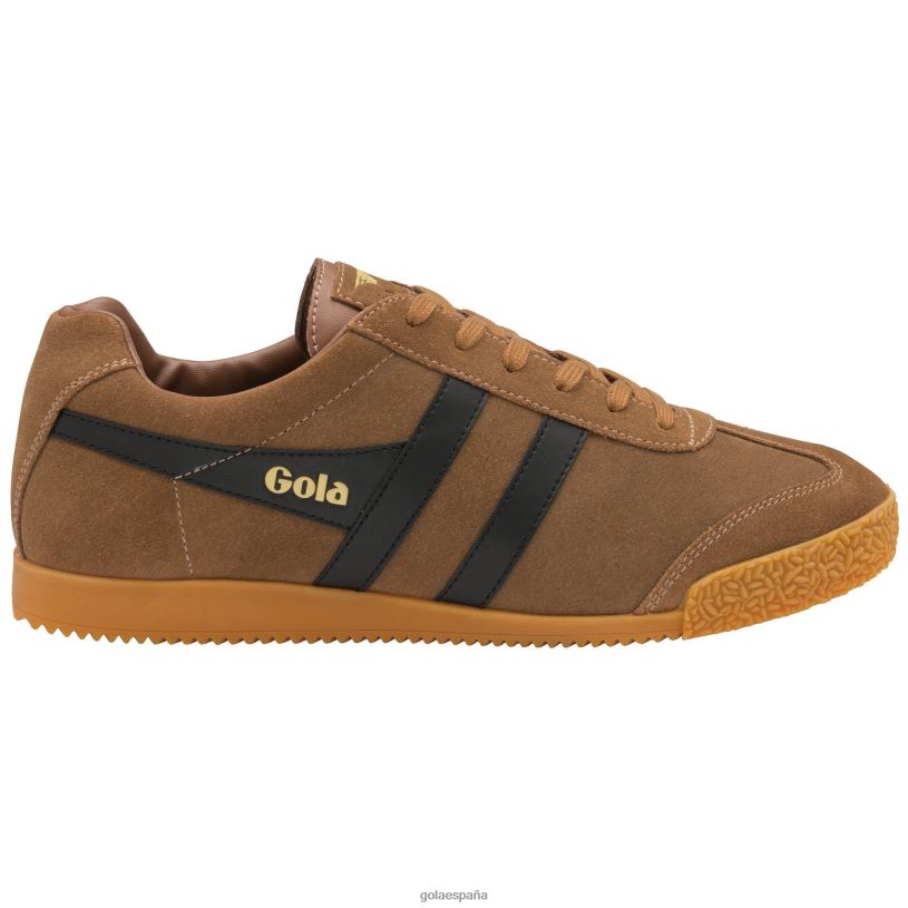 calzado V4PZL179 hombres Gola zapatillas clásicas harrier de ante 6 tabaco/negro
