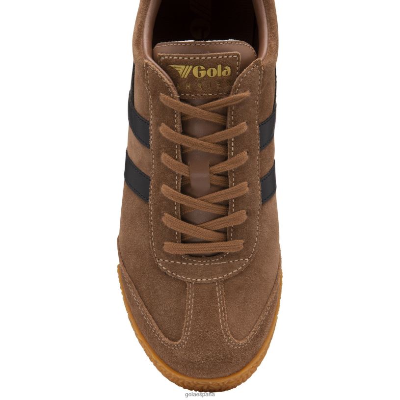 calzado V4PZL179 hombres Gola zapatillas clásicas harrier de ante 6 tabaco/negro