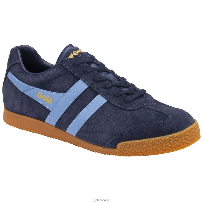 calzado V4PZL182 hombres Gola zapatillas clásicas harrier de ante 6 azul marino/aciano
