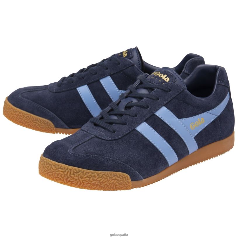calzado V4PZL182 hombres Gola zapatillas clásicas harrier de ante 6 azul marino/aciano
