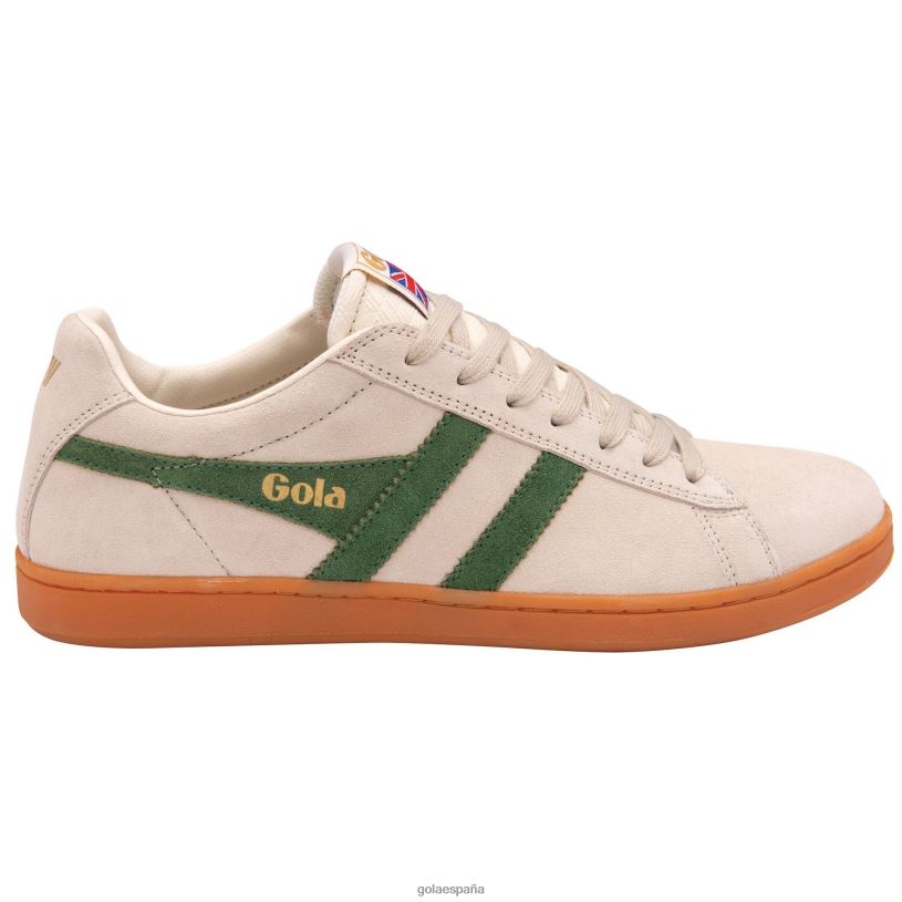 calzado V4PZL214 hombres Gola tenis classics equipe de ante blanco hueso/verde oscuro/chicle