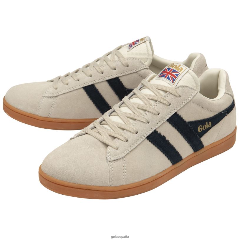calzado V4PZL267 hombres Gola tenis classics equipe de ante blanco roto/azul vintage/chicle