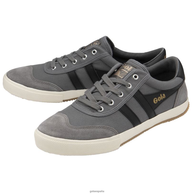 calzado V4PZL61 hombres Gola zapatillas clásicas de bádminton ceniza/negro
