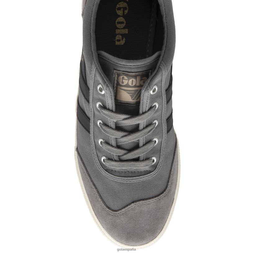 calzado V4PZL61 hombres Gola zapatillas clásicas de bádminton ceniza/negro