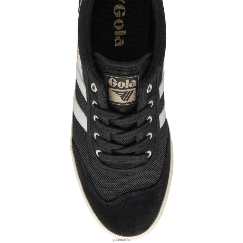 calzado V4PZL62 hombres Gola tenis classics bádminton de malla negro/blanco/sol