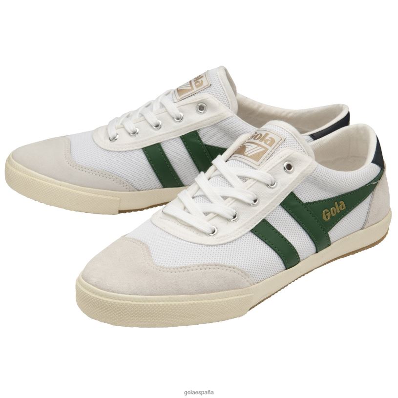 calzado V4PZL63 hombres Gola tenis classics bádminton de malla blanco/verde oscuro/azul marino