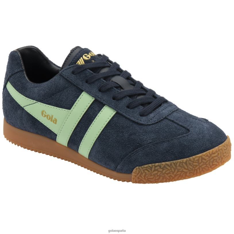 calzado V4PZL657 hombres Gola tenis classics harrier de ante azul marino/pátina verde