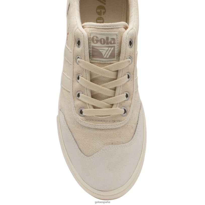 calzado V4PZL65 hombres Gola zapatillas clásicas de bádminton mono plimsoll blanquecino