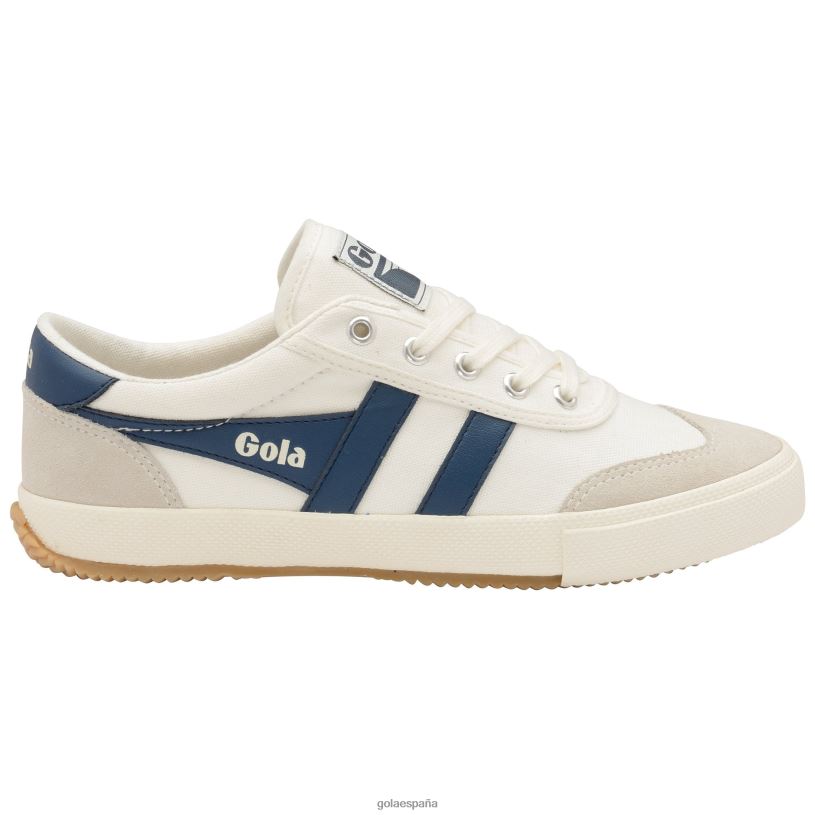 calzado V4PZL96 hombres Gola zapatillas clásicas de bádminton blanco hueso/báltico