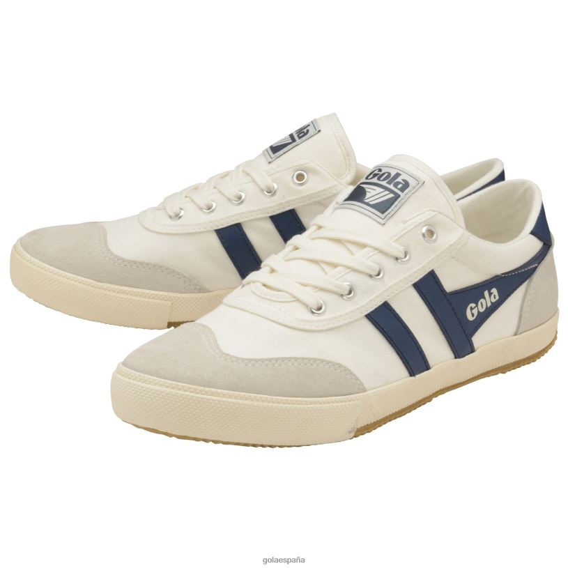 calzado V4PZL96 hombres Gola zapatillas clásicas de bádminton blanco hueso/báltico