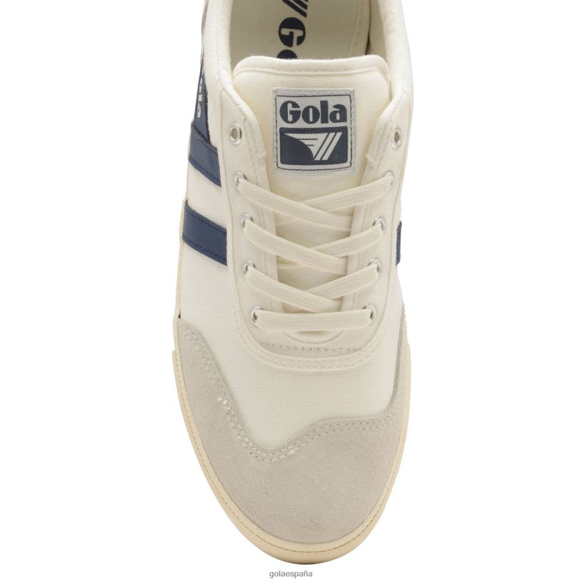 calzado V4PZL96 hombres Gola zapatillas clásicas de bádminton blanco hueso/báltico