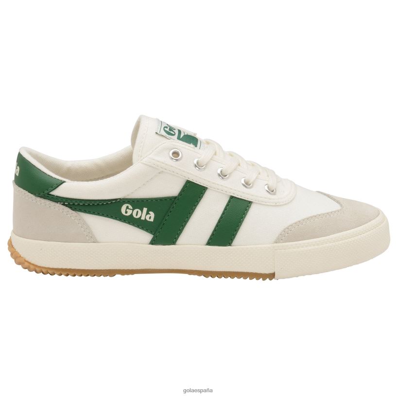 calzado V4PZL97 hombres Gola zapatillas clásicas de bádminton blanco hueso/verde