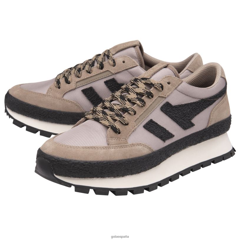 calzado V4PZL225 hombres Gola zapatillas bajas clásicas alpinas rinoceronte/negro