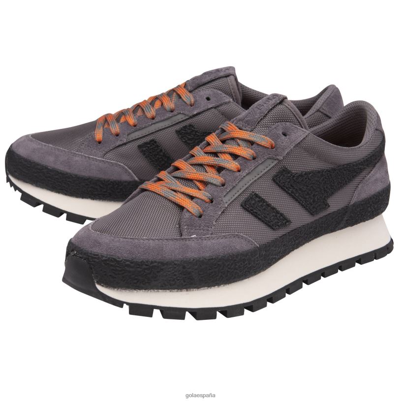 calzado V4PZL226 hombres Gola zapatillas bajas clásicas alpinas sombra negra