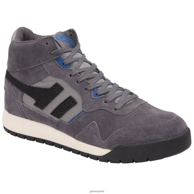 calzado V4PZL6 hombres Gola zapatillas altas clásicas cumbre sombra negra