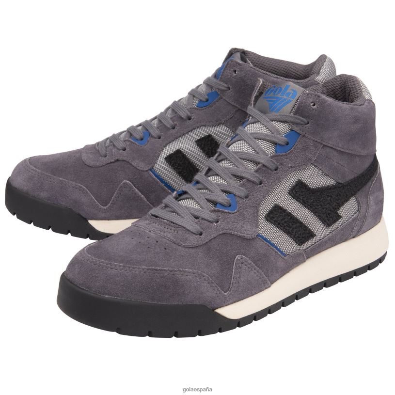 calzado V4PZL6 hombres Gola zapatillas altas clásicas cumbre sombra negra