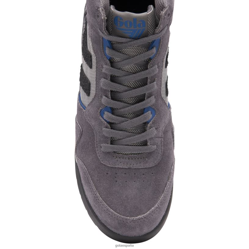 calzado V4PZL6 hombres Gola zapatillas altas clásicas cumbre sombra negra