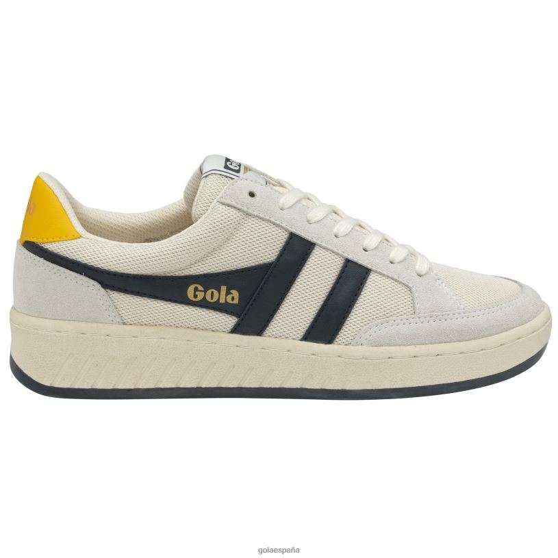 calzado V4PZL149 hombres Gola zapatillas clásicas de malla superslam blanco roto/azul marino/sol